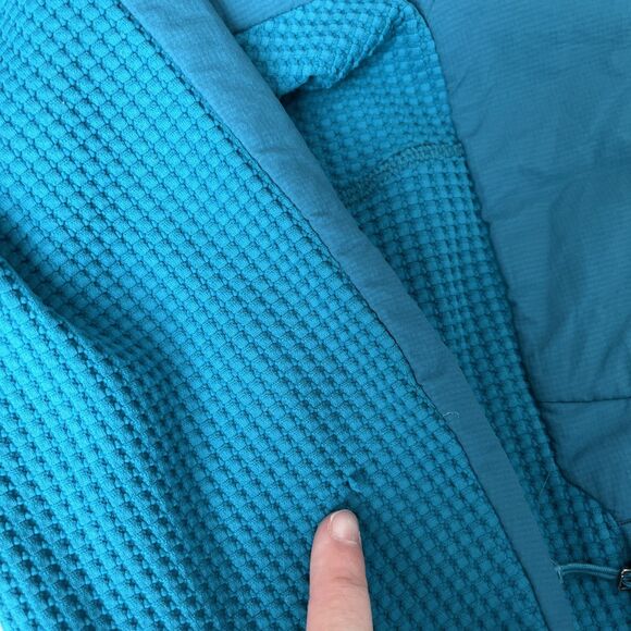 Patagonia Nano-Air Light Hybrid Jacket Women Small Blue Gorpcore Hiking Waffle - Picture 2 of 8